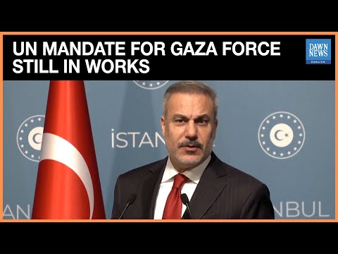 YouTube video thumbnail: Turkey Says UN Mandate for Gaza Force Under Discussion After Istanbul Talks