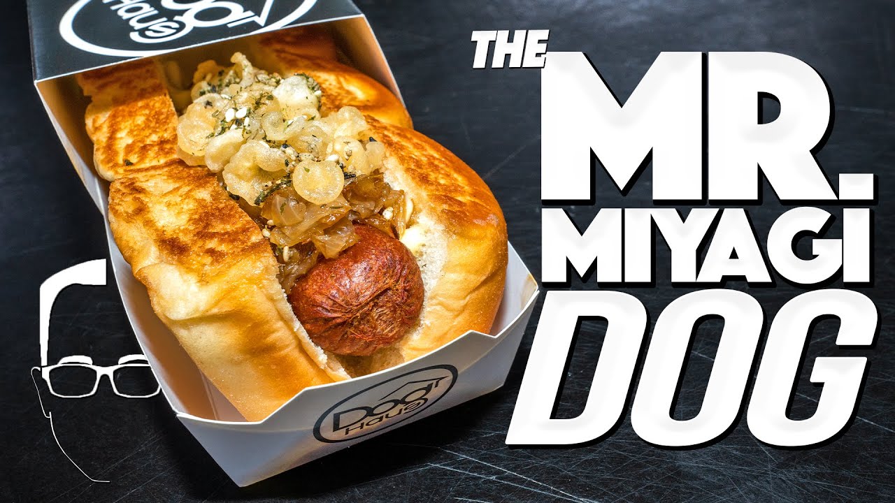 Making my new custom Hot Dog (THE MR. MIYAGI) you can order right now