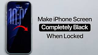 How To Make iPhone Screen Completely Black When Locked Off?