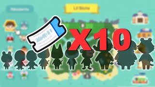 Seulement 10 tickets… qui vais-je trouver ? 🎟️ | ACNH Challenge FR