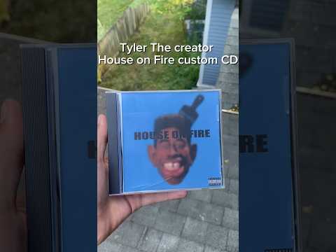HOUSE ON FIRE CD #hiphop #music #rap #cd #vinyl #custom #shorts #viral #newmusic #tylerthecreator