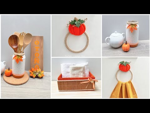 4 ÚTILES manualidades para la COCINA  - HOGAR 🍂 Ideas para OTOÑO | ideias com reciclagem.