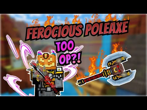 Pixel Gun 3D | Ferocious Poleaxe Needs Nerf?! Crazy Kills!!! [Review + Gameplay]
