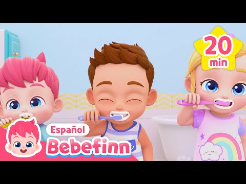 🛀 Es Hora de Baño | Lavar los dientes y más | Canciones Infantiles | Bebefinn en español