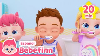 🛀 Es Hora de Baño | Lavar los dientes y más | Canciones Infantiles | Bebefinn en español