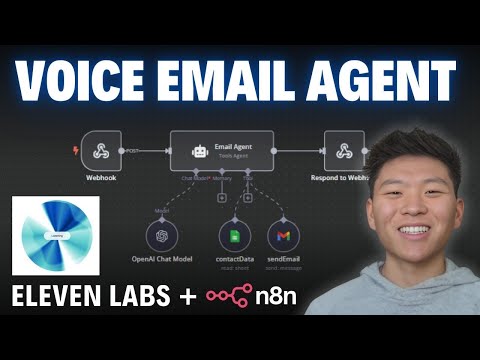 I Built a Voice Email AI Agent using ElevenLabs in n8n (No Code!)