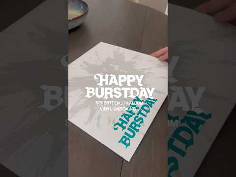 Unbox Seventeen’s First Vinyl with me 🖤💚 #happyburstday #seventeen #svt @pledis17