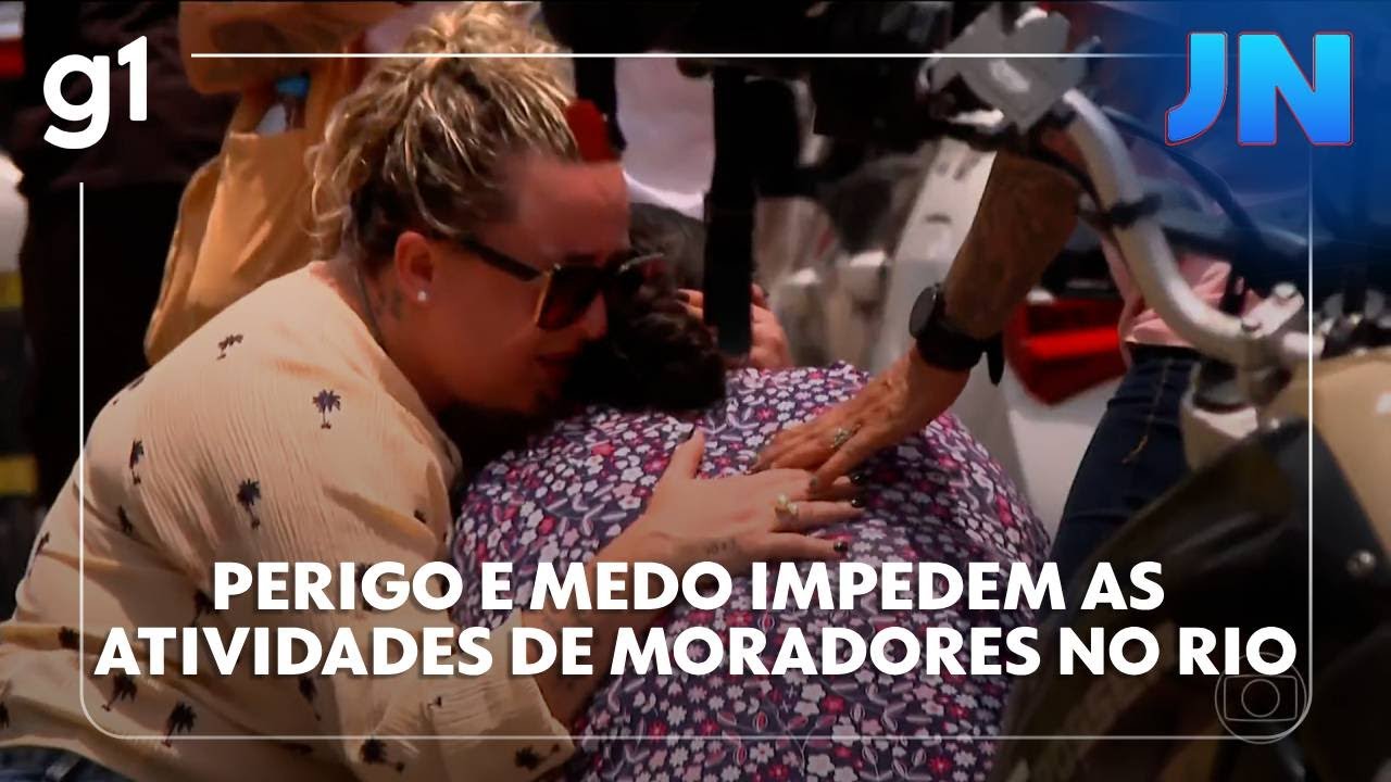 Jornal Nacional perigo e medo impedem as atividades de trabalhadores e estudantes no Rio  TV Online Jornal Nacional perigo e medo impedem as atividades de trabalhadores e estudantes no Rio