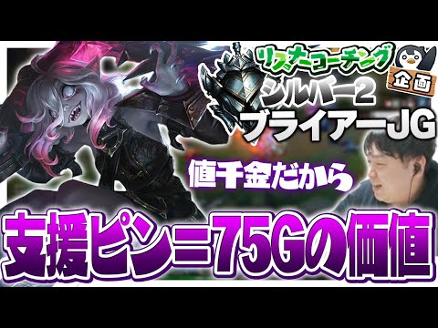 初手ドスカイ積むならピンを出せ ‐ シルバー2ブライアーJG [LoL/リスナーコーチング]