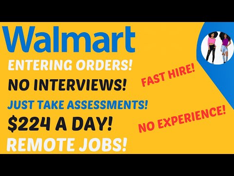 WALMART Hiring! Entering Orders No Interviews No Experience Remote Jobs Up To $224 A Day