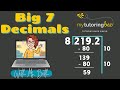 Big Seven Method for Decimals