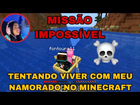 MEU PRIMEIRO DIA NO MINECRAFT COM MEU NAMORADO