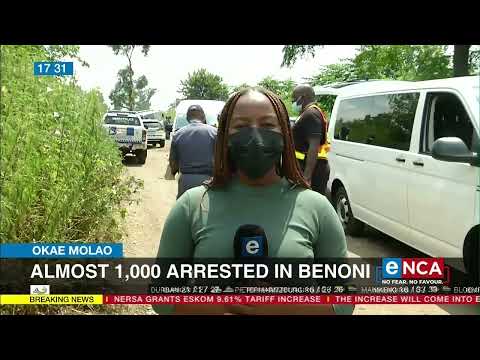 Almost 1,00 arrested in Benoni