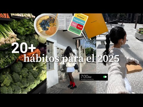 25 hábitos para empezar en 2025 usando productividad sana y balance