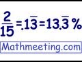 Converting Fractions to Decimals and Percents
