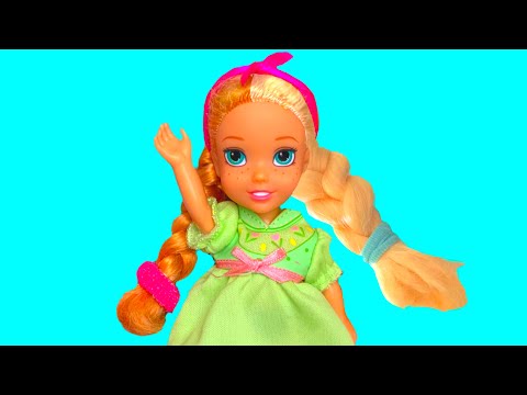 Elsa and Anna toddlers style a jumbo wig