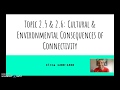 Cultural and Environmental Impact of Trade