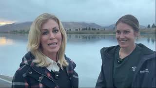 Wendy Petrie chats to Olympic Champion Kerri Williams on day 5 of the 2026 Maadi Regatta