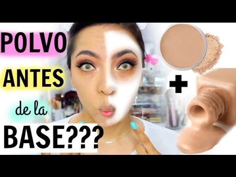 TECNICA/TRUCO DE MAQUILLAJE: POLVO ANTES DE LA BASE? #PIELGRASA ♥BeautybyNena