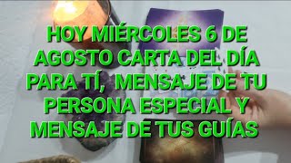 Hoy miércoles 6 de agosto carta del día, msj de tu p.e y msj de tus guías @NAYADESOLMEDIUM 🔮