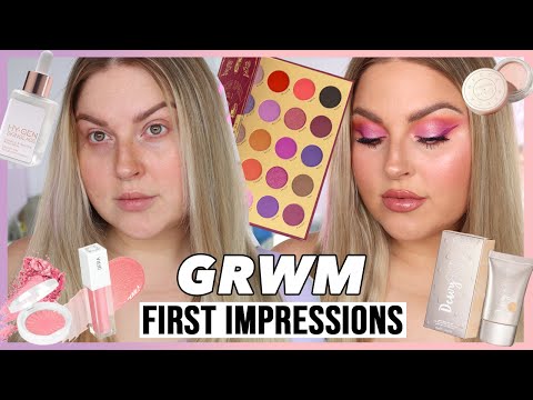 GRWM ? new makeup first impressions... and a bad mascara lol ???