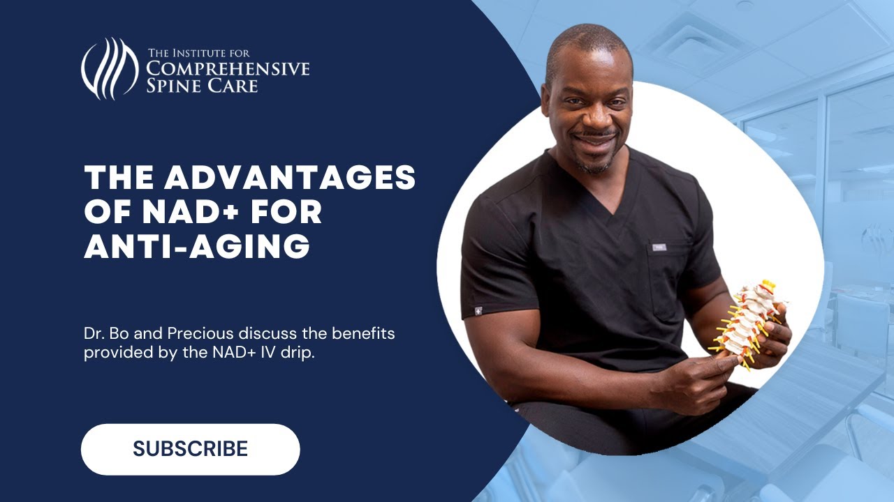 Doctor discussing NAD+ benefits for anti-aging.