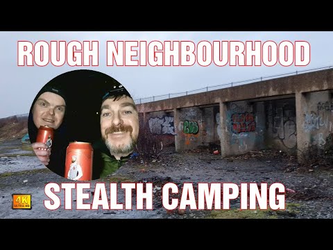 Rough neighbourhood STEALTH CAMPING behind gas works • Howler Head review, UFC's official whiskey