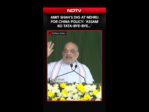 Amit Shah's Dig At Jawaharlal Nehru For Policy On China: "Assam Ko Tata-Bye-Bye..."