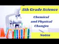 Chemical and Physical Changes in Matter