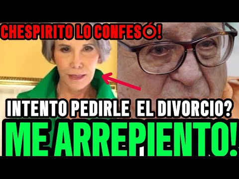 💥SALE A LA LUZ VIDEO INEDITO DE CHESPIRITO ARREPENTIDO QUIZO DEJAR SU RELACION CON FLORINDA MEZA?