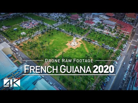 【4K】Drone RAW Footage | This is FRENCH GUIANA 2020 | Cayenne | Saint-Laurent | UltraHD Stock Video