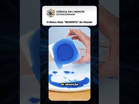 O Segredo do Bloco Sedento 🤯💧 #ciencia #curiosidades