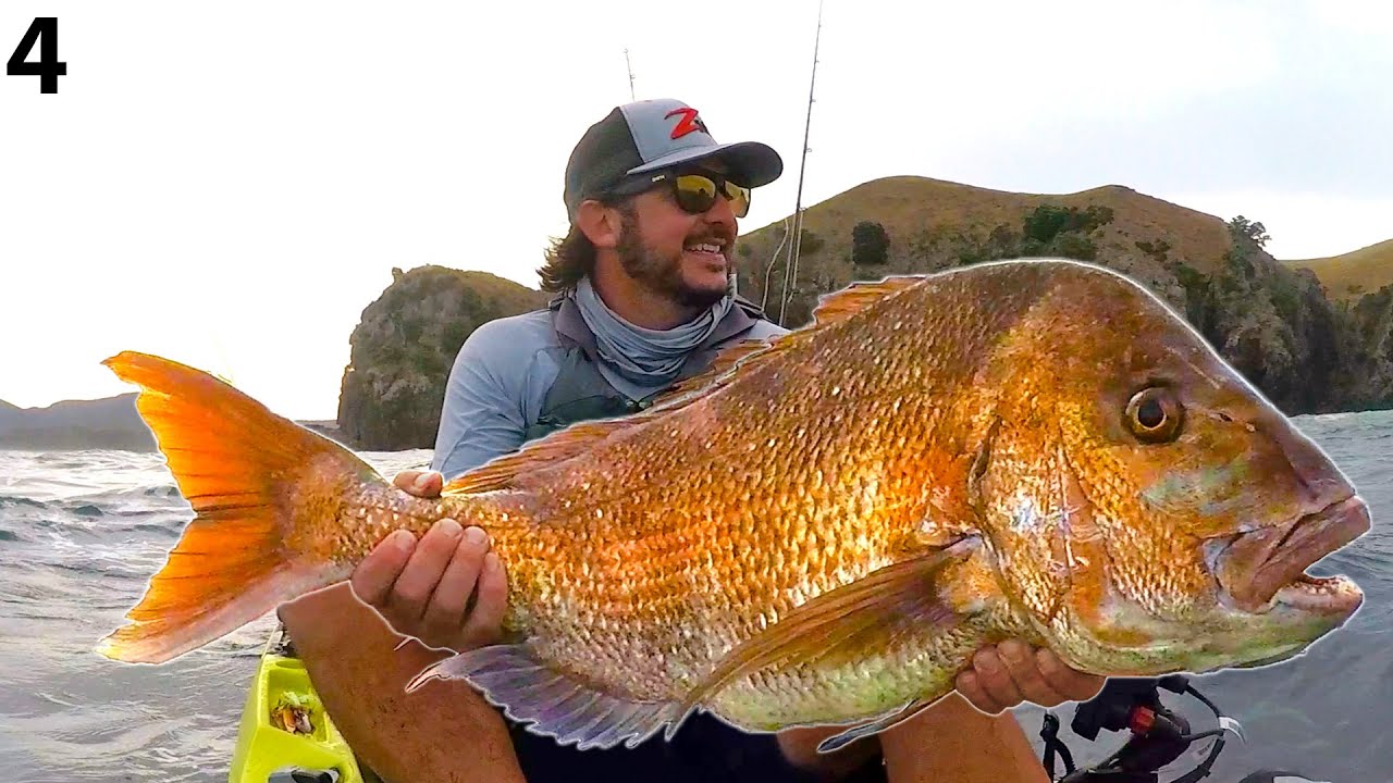 Kayak Fishing for HUGE Snapper (CATCH & COOK secret batter) -- #FieldTrips New Zealand Ep 4