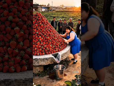 Moti extracted juice from all the berries.😮#shots #jamunjuice