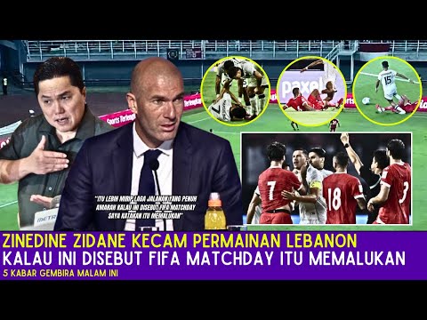 🔴VIRAL SAMPAI EROPA! Zidane Zidane Kecam Permainan Lebanon~Ole Romeny Bisa Main Di Round 4!
