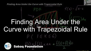 Finding Area Under the Curve with Trapezoidal Rule