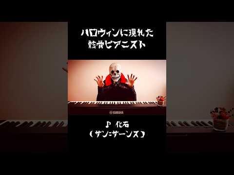 🎃ハロウィンに骸骨ピアニストが現れた！？💀（サン＝サーンス：動物の謝肉祭「化石」／Saint-Saëns: Carnival of the Animals “Fossiles”）#Shorts