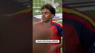Lamine Yamal found his second of the match from the tightest of angles🇪🇸 #Soccer #Spain #LamineYamal