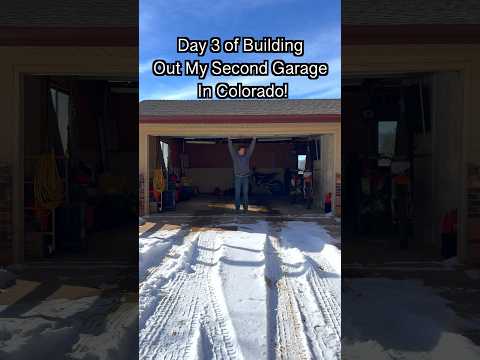 Building Out My Second Garage In Colorado Part 4! #automotive