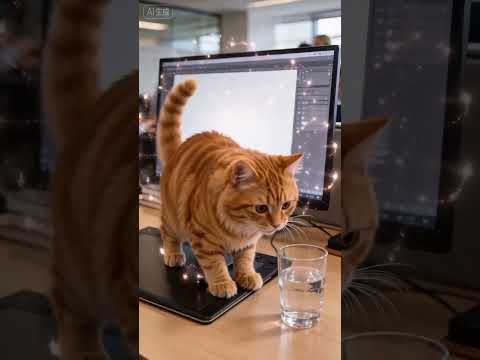 The kitten is sneaking a drink of water.