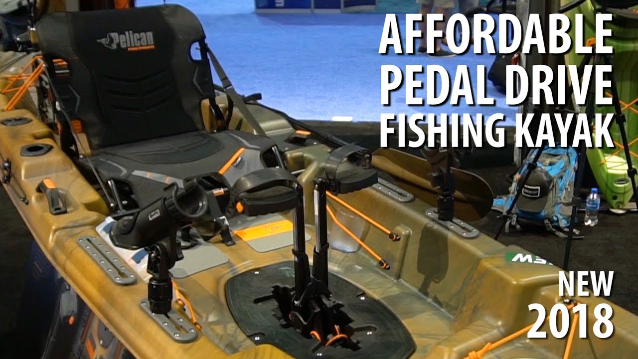 NEW Pelican Catch 130HD Affordable Pedal Drive Fishing Kayak ICAST 2018