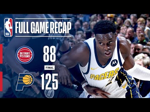 Full Game Recap: Pistons VS Pacers | Sabonis And Collison Lead Indiana