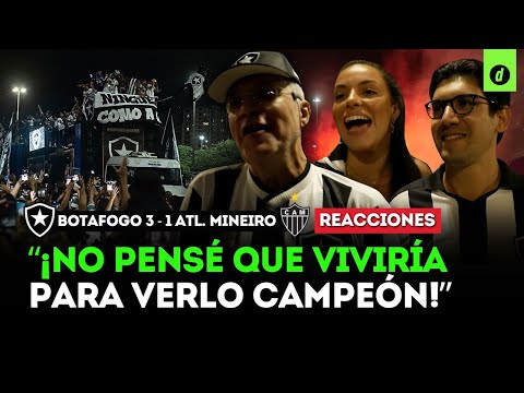 ¡BOTAFOGO CAMPEÓN!: REACCIONES de hinchas tras ganar la COPA LIBERTADORES | Depor