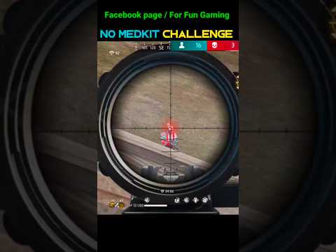 NO HP CHALLENGE | NO MEDKIT CHALLENGE | free fire | free fire live | #freefire #shorts