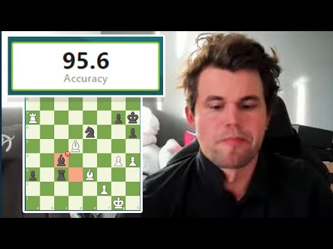 Magnus Carlsen PLAYS with 95.6% ACCURACY vs. Arjun Erigaisi in BLITZ GAME!