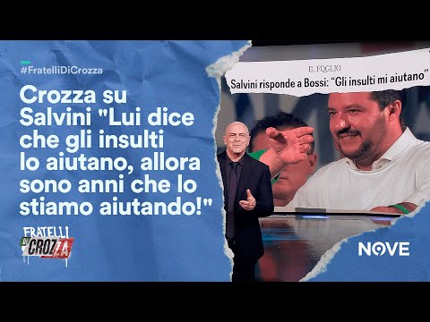 Crozza su Salvini "Lui dice che gli insulti lo aiutano, allora sono anni che lo stiamo aiutando!"