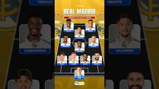 Predicted Lineup Real Madrid vs Girona 🔥 #football #realmadrid #laliga