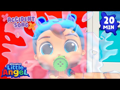 Baby John's Funny Accident 😂 Little Angel + More Nursery Rhymes & Kids Songs | Bingo and Baby John