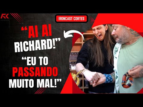 FELCA FOI MORDIDO POR UMA COBRA NA CASA DO RICHARD RASMUSSEN – IRONCAST CORTES