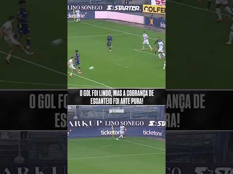 O GOL FOI UMA PINTURA, MAS O ESCANTEIO FOI OBRA DE ARTE! 🥵🎨 #shorts #futebol